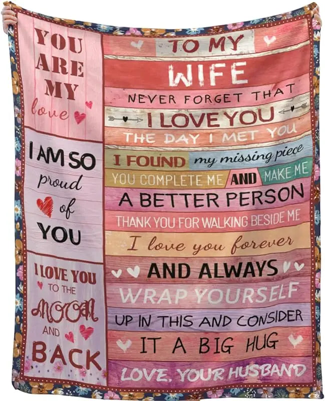 To My Daughter, My Son, My Bestie, or My Wife Blanket - Buy Gifts 4 You by NX3