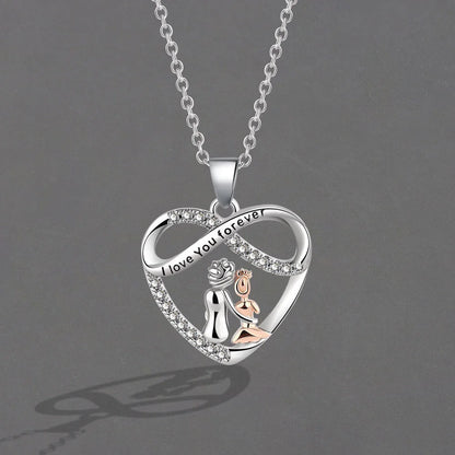 Endless Love Mother and Daughter Necklace Exquisite Love Heart Shaped Pendan - Buy Gifts 4 You by NX3