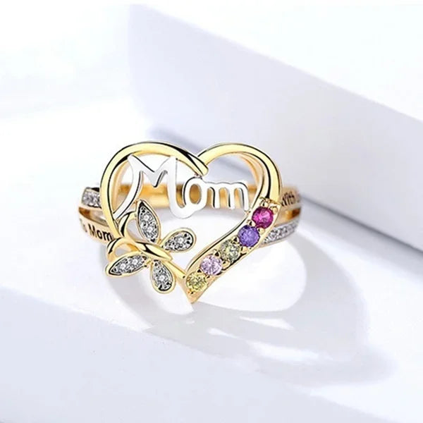 Delysia King Fashion Heart Shaped Love Mom Ring Size 6-10 - Buy Gifts 4 You by NX3