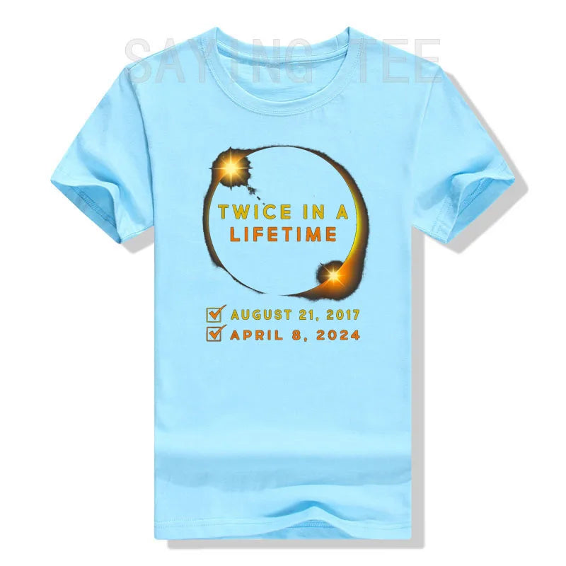 Solar Eclipse Twice in Lifetime 2024 T-Shirt - Buy Gifts 4 You by NX3