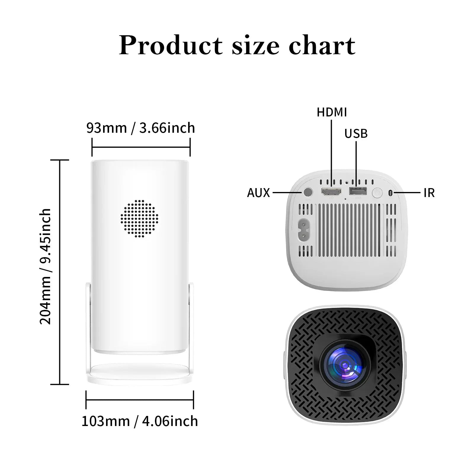 Android 11 Projector with WiFi 6 and Bluetooth Smart Mini Portable Projector 2.4g 5.8g Pocket Outdoor - Buy Gifts 4 You by NX3