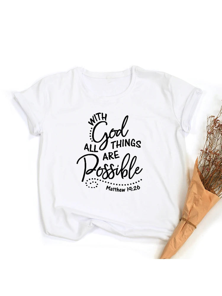 With God All Things Are Possible T Shirt - Buy Gifts 4 You by NX3