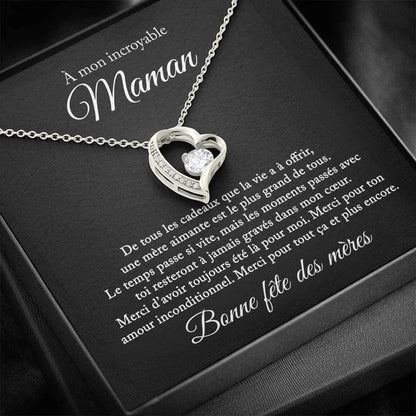 French To My Amazing Mom Gift Heart Chain Necklace Trendy Women Girl Pendant Necklaces 2023 Fashion Jewelry With Box - Buy Gifts 4 You by NX3