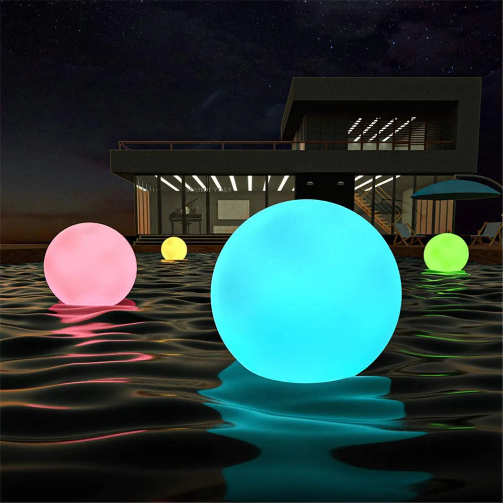 Solar Led Glow Globe Light Waterproof Floating Pool/Yard Light Inflatable Remote Color Change Lamp for Garden Yard - Buy Gifts 4 You by NX3