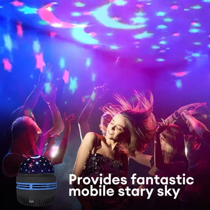 Multifunction LED Starry Sky Light Projection Night Light Bedside Bedroom Atmosphere Lamp Rotating StageLight Projector Lamp - Buy Gifts 4 You by NX3