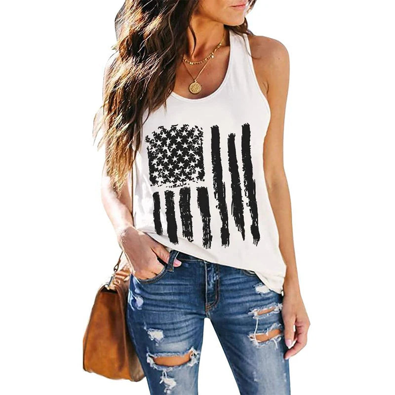 USA American Flag 3D Print Tank Tops - Buy Gifts 4 You by NX3