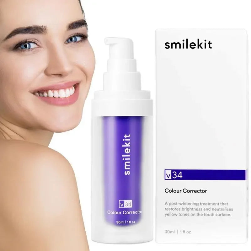 SMILEKIT Purple Whitening Toothpaste Remove Stains Reduce Yellowing Teeth Brightening - Buy Gifts 4 You by NX3