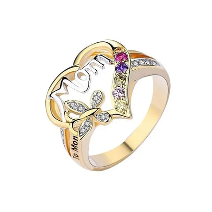 Delysia King Fashion Heart Shaped Love Mom Ring Size 6-10 - Buy Gifts 4 You by NX3