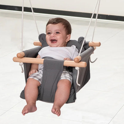 Multifunctional Wood Cloth Baby Swing - Buy Gifts 4 You by NX3