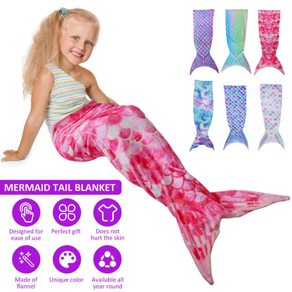 Mermaid Tail Blanket for Kids - Buy Gifts 4 You by NX3