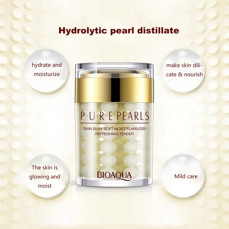 BIOAQUA Pure Pearl Essence Sleeping Hydrating Night Masks for Firming, Lifting reduce Laugh Lines - Buy Gifts 4 You by NX3