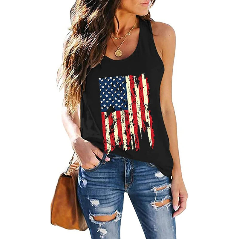 USA American Flag 3D Print Tank Tops - Buy Gifts 4 You by NX3