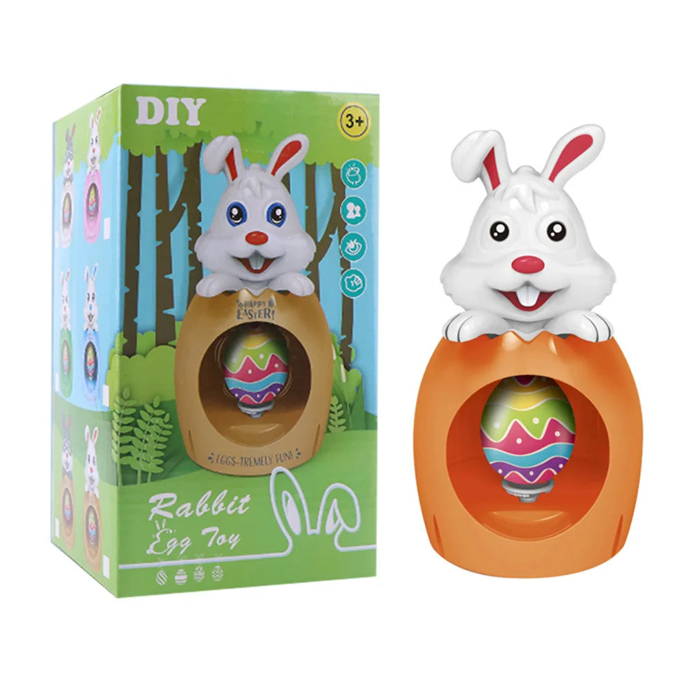 Easter Egg Diy Graffiti Electric Rotating Machine With Lights Music Painter Rabbit Egg Painting Machine - Buy Gifts 4 You by NX3