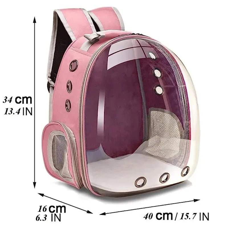 Pet Vista Voyager: Transparent Capsule Backpack for Pets - Buy Gifts 4 You by NX3