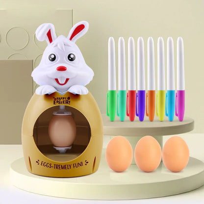 Easter Egg Diy Graffiti Electric Rotating Machine With Lights Music Painter Rabbit Egg Painting Machine - Buy Gifts 4 You by NX3