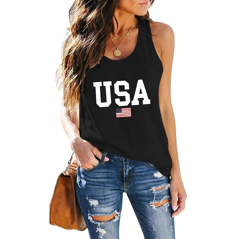 USA American Flag 3D Print Tank Tops - Buy Gifts 4 You by NX3