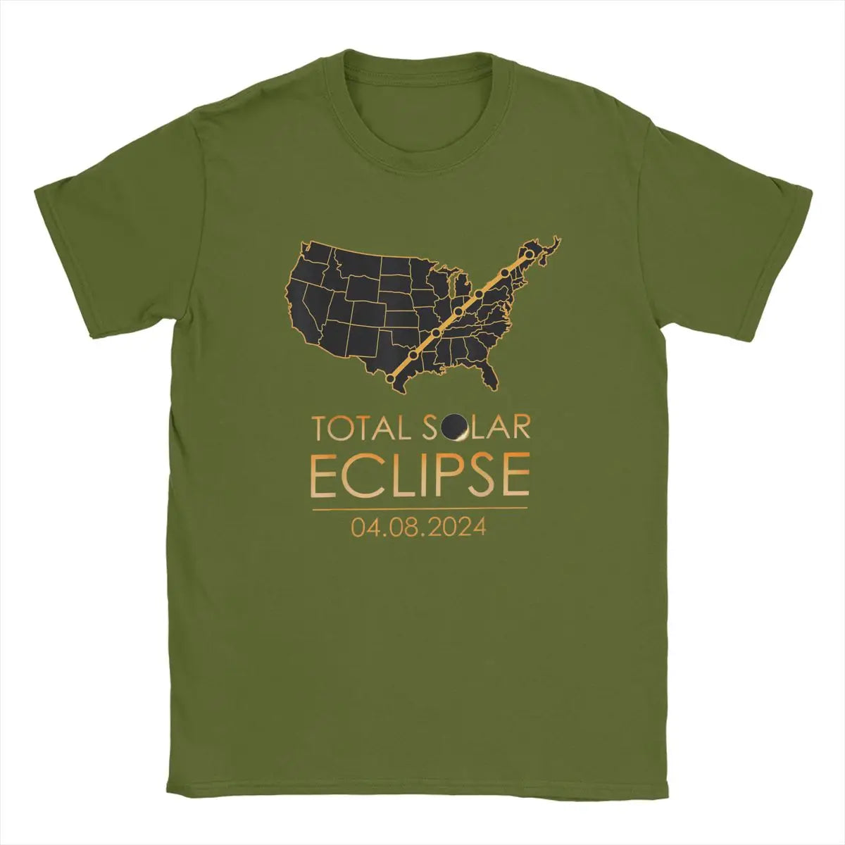 America Total Solar Eclipse USA Map T Shirts April 8 2024 - Buy Gifts 4 You by NX3