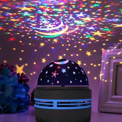 Multifunction LED Starry Sky Light Projection Night Light Bedside Bedroom Atmosphere Lamp Rotating StageLight Projector Lamp - Buy Gifts 4 You by NX3