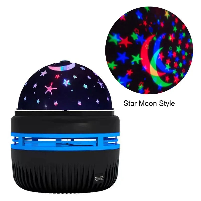 Multifunction LED Starry Sky Light Projection Night Light Bedside Bedroom Atmosphere Lamp Rotating StageLight Projector Lamp - Buy Gifts 4 You by NX3