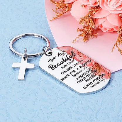 Bible Verse Keychain Inspirational Christian Gifts - Buy Gifts 4 You by NX3