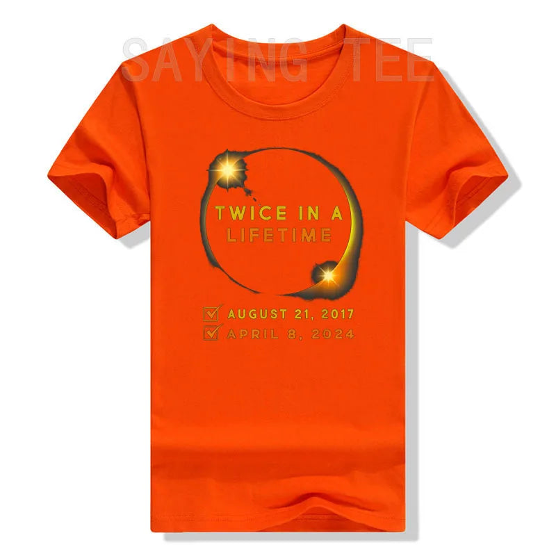 Solar Eclipse Twice in Lifetime 2024 T-Shirt - Buy Gifts 4 You by NX3