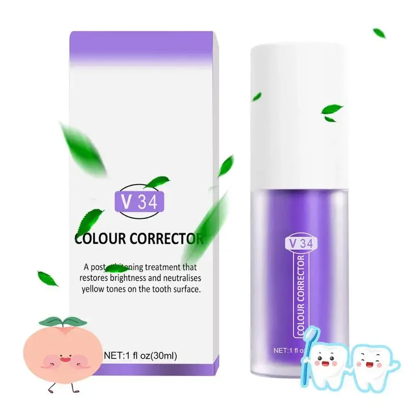 SMILEKIT Purple Whitening Toothpaste Remove Stains Reduce Yellowing Teeth Brightening - Buy Gifts 4 You by NX3