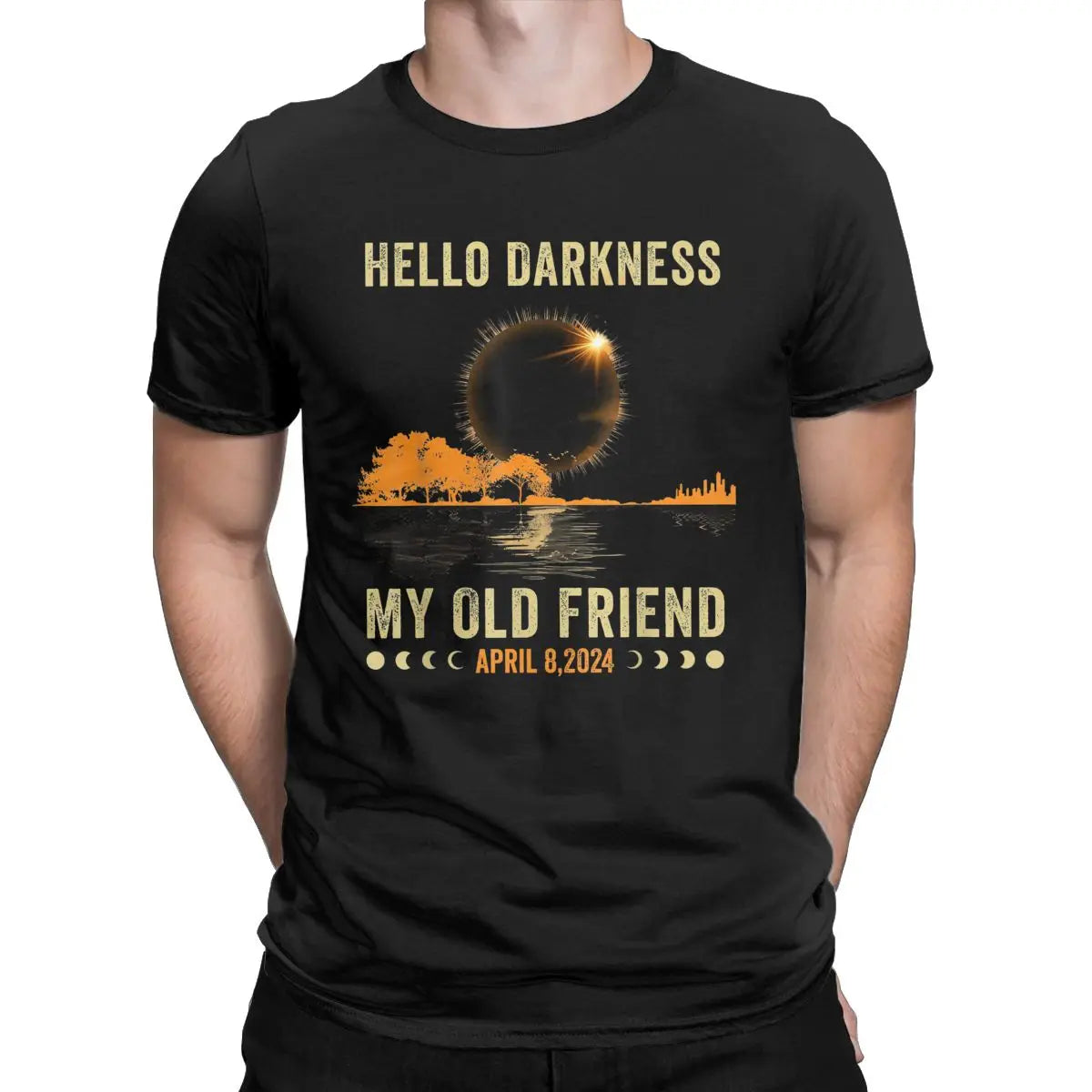 Hello Darkness My Friend Solar Eclipse T Shirts April 8 2024 Funny - Buy Gifts 4 You by NX3