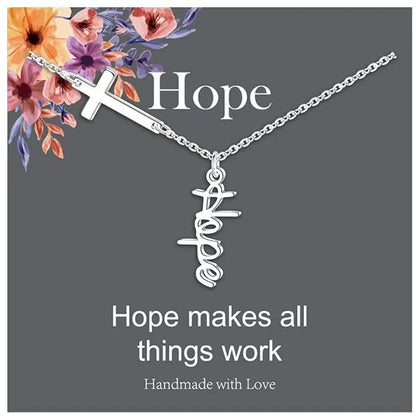 Cross Pendant Silver Color Chain Religious Gift - Buy Gifts 4 You by NX3