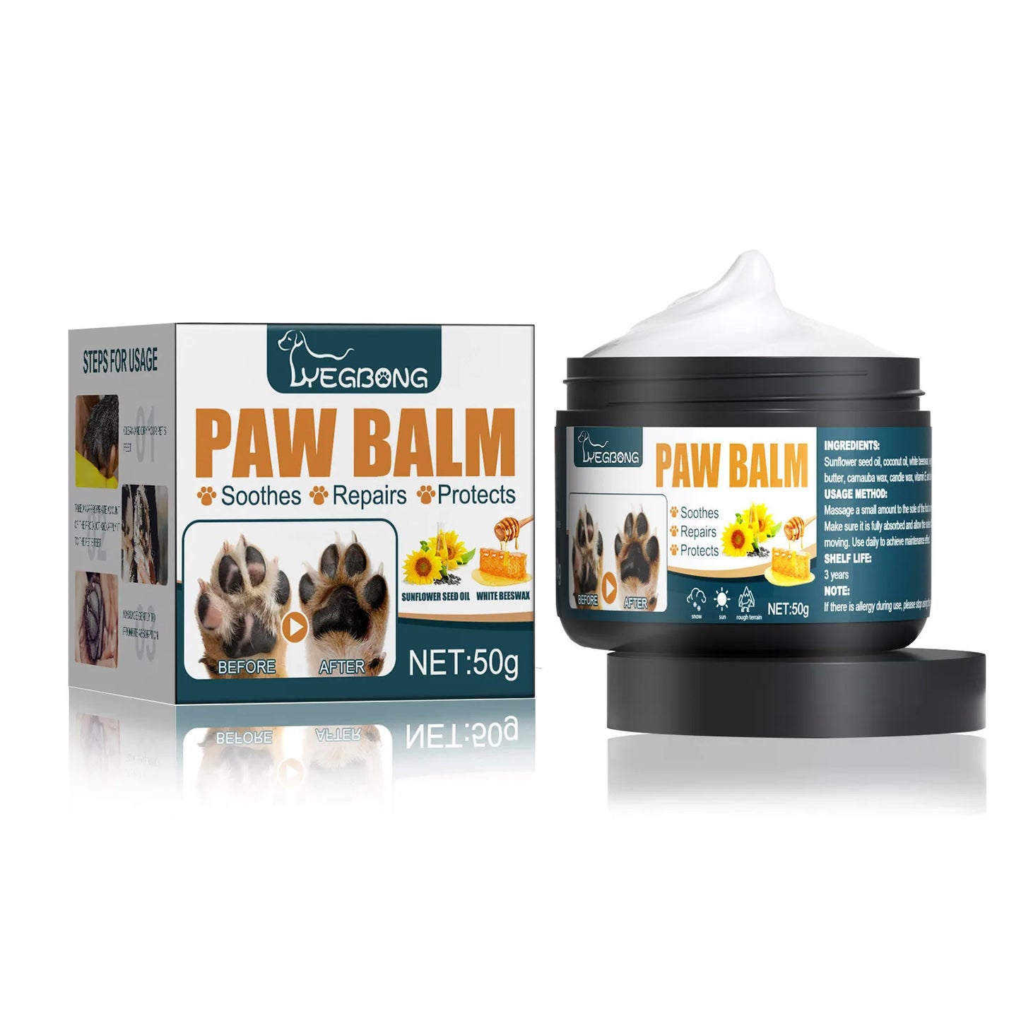 Paw Balm For Dogs/Cats Pet Moisturizing Cream Protector For Noses Paws - Buy Gifts 4 You by NX3