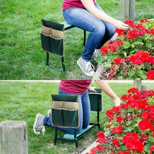 Foldable Garden Tool Knee Chair Tool Bag Portable Multi Bag Storage Bag 32.4 * 31cm Large Dual Color Cloth Bag - Buy Gifts 4 You by NX3