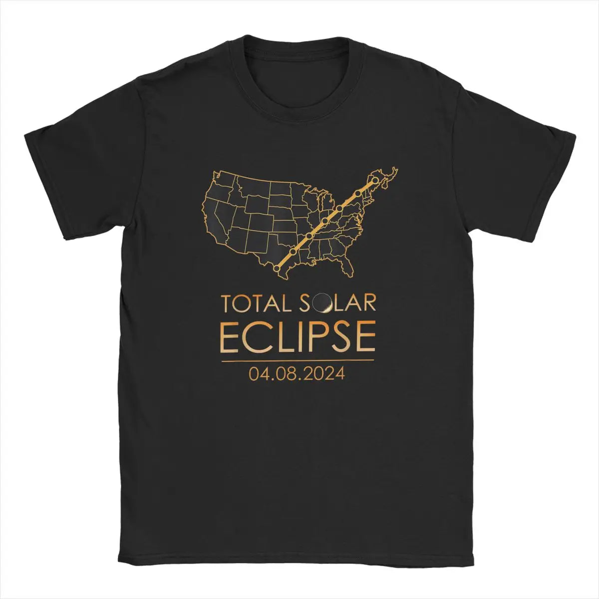 America Total Solar Eclipse USA Map T Shirts April 8 2024 - Buy Gifts 4 You by NX3