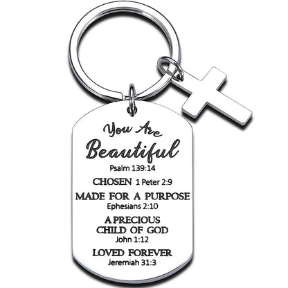 Bible Verse Keychain Inspirational Christian Gifts - Buy Gifts 4 You by NX3