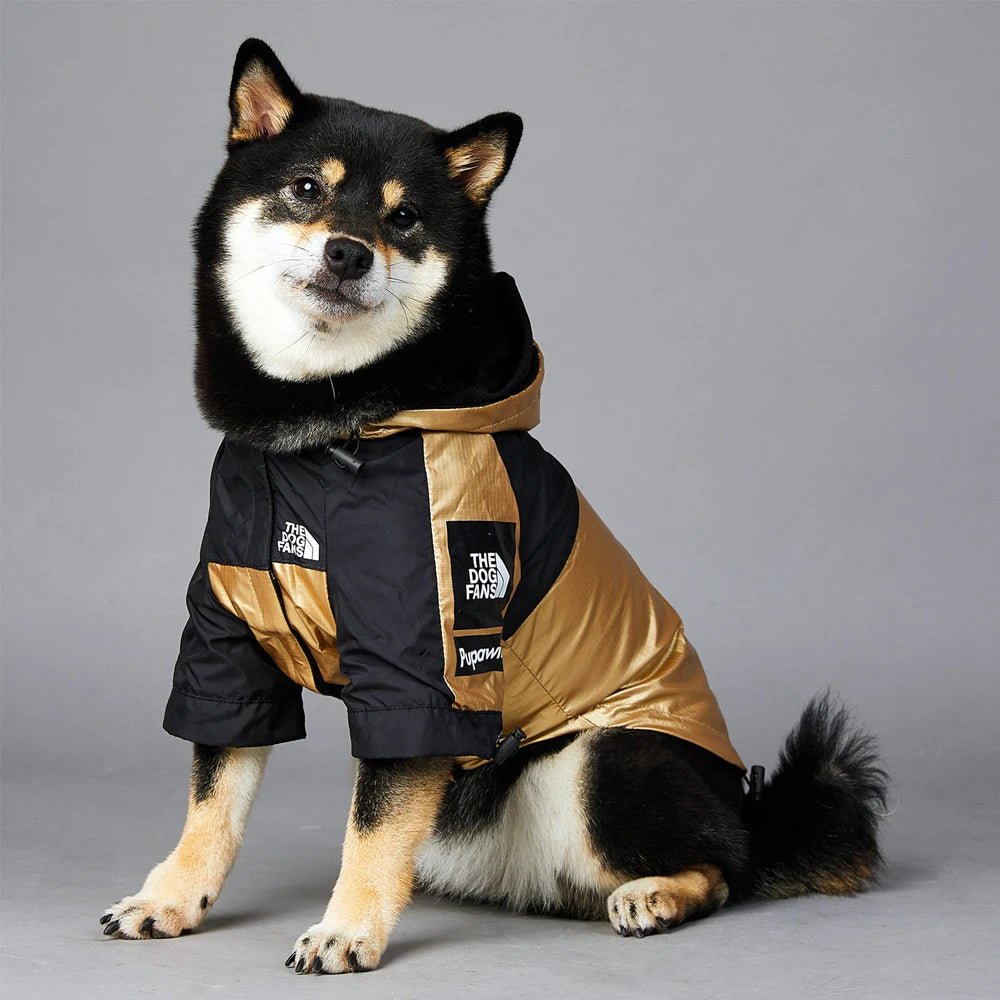 Gold Luxury Dog Clothes Waterproof Jacket Raincoat - Buy Gifts 4 You by NX3