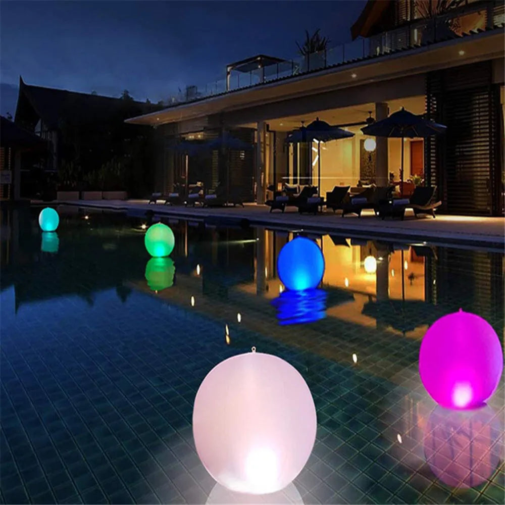 Solar Led Glow Globe Light Waterproof Floating Pool/Yard Light Inflatable Remote Color Change Lamp for Garden Yard - Buy Gifts 4 You by NX3