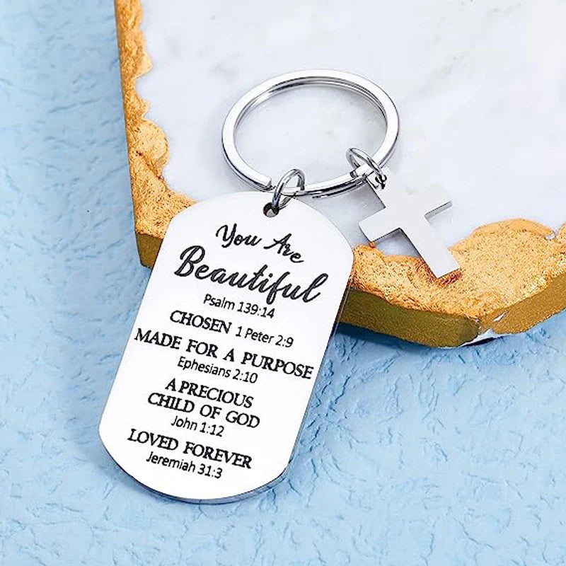 Bible Verse Keychain Inspirational Christian Gifts - Buy Gifts 4 You by NX3