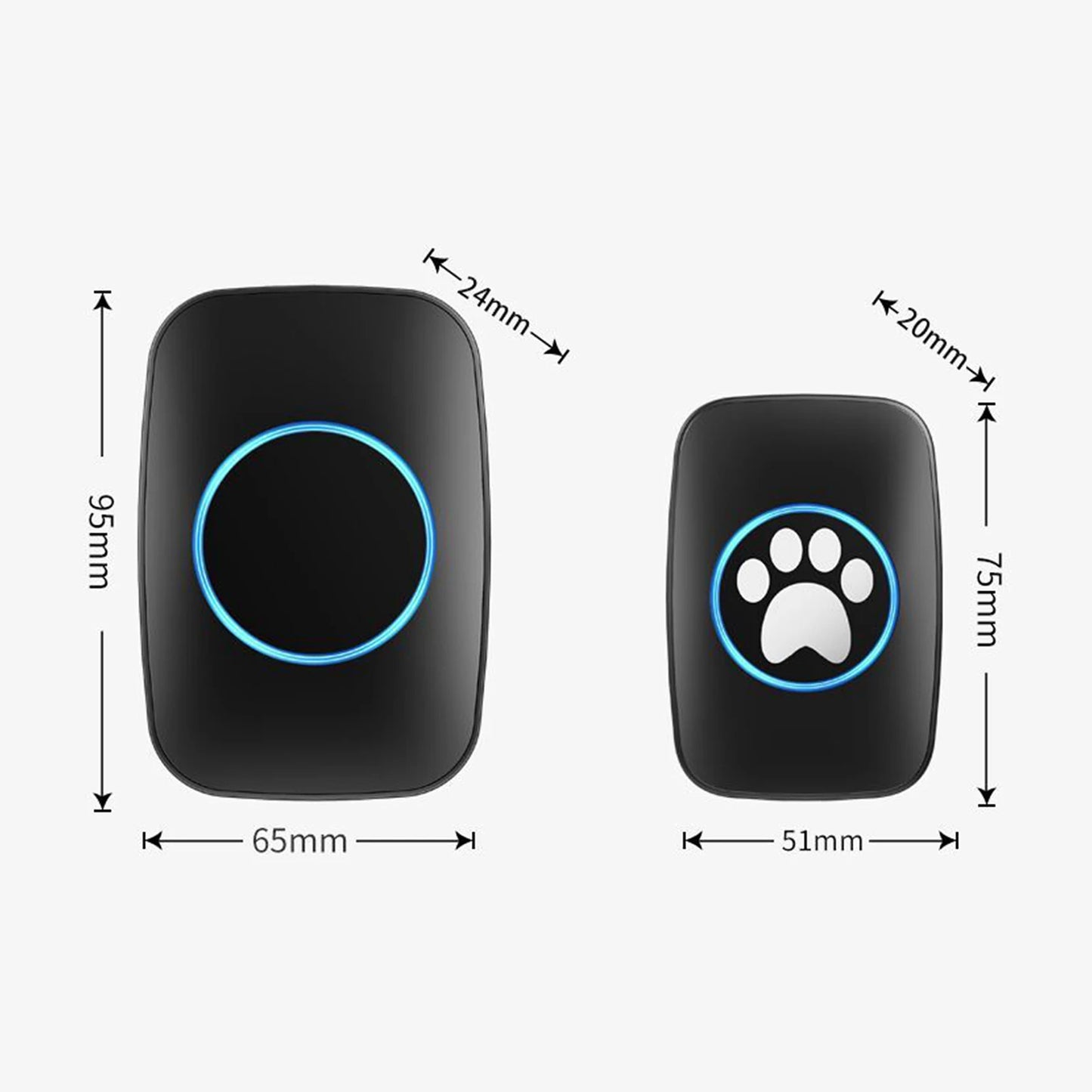 Wireless Dog Door Bell with 60 Melodies Waterproof Multipurpose Dog Bell for Communication Go Outside Pet Potty Training - Buy Gifts 4 You by NX3