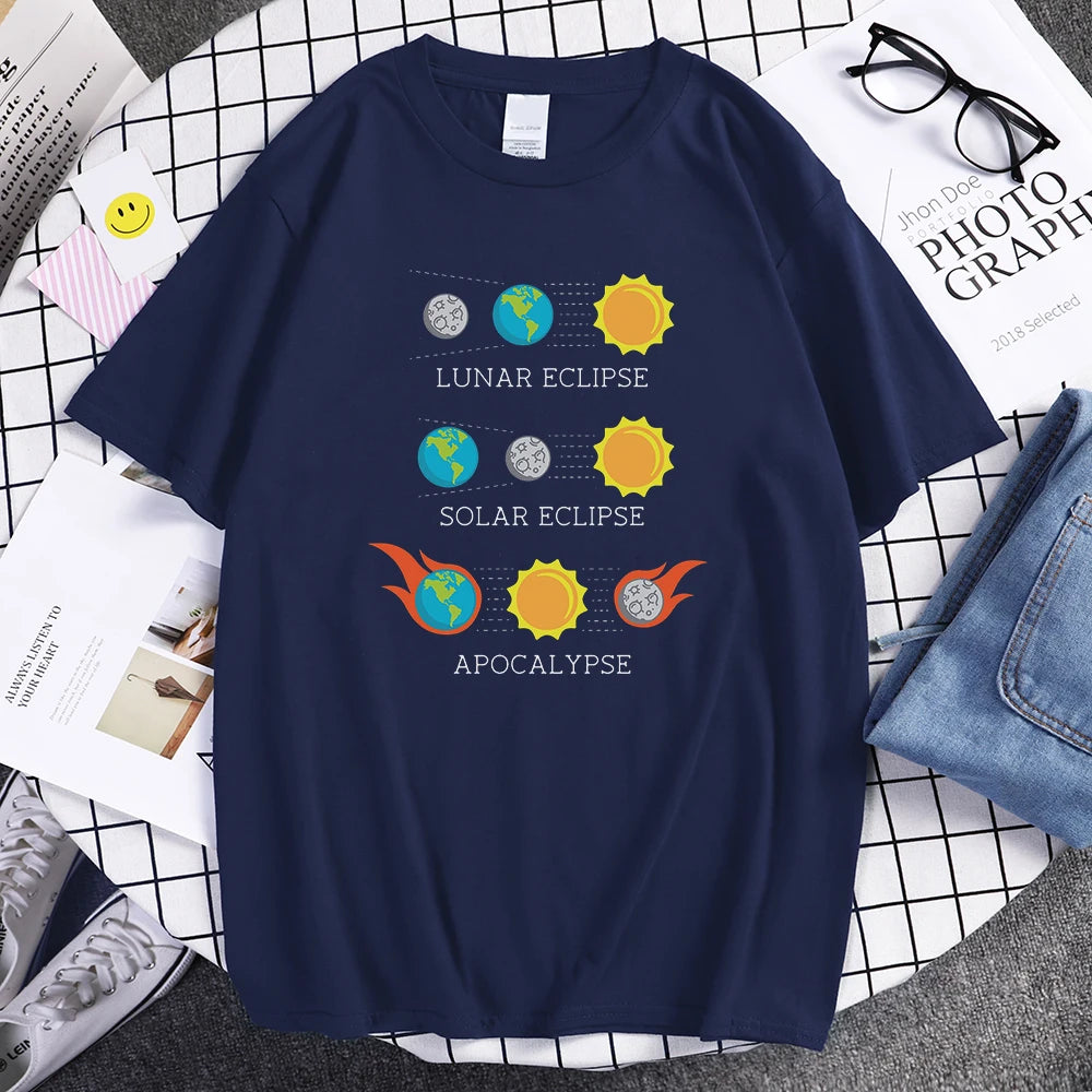 Eclipse Earth And Moon T Shirt Oversized Brand - Buy Gifts 4 You by NX3