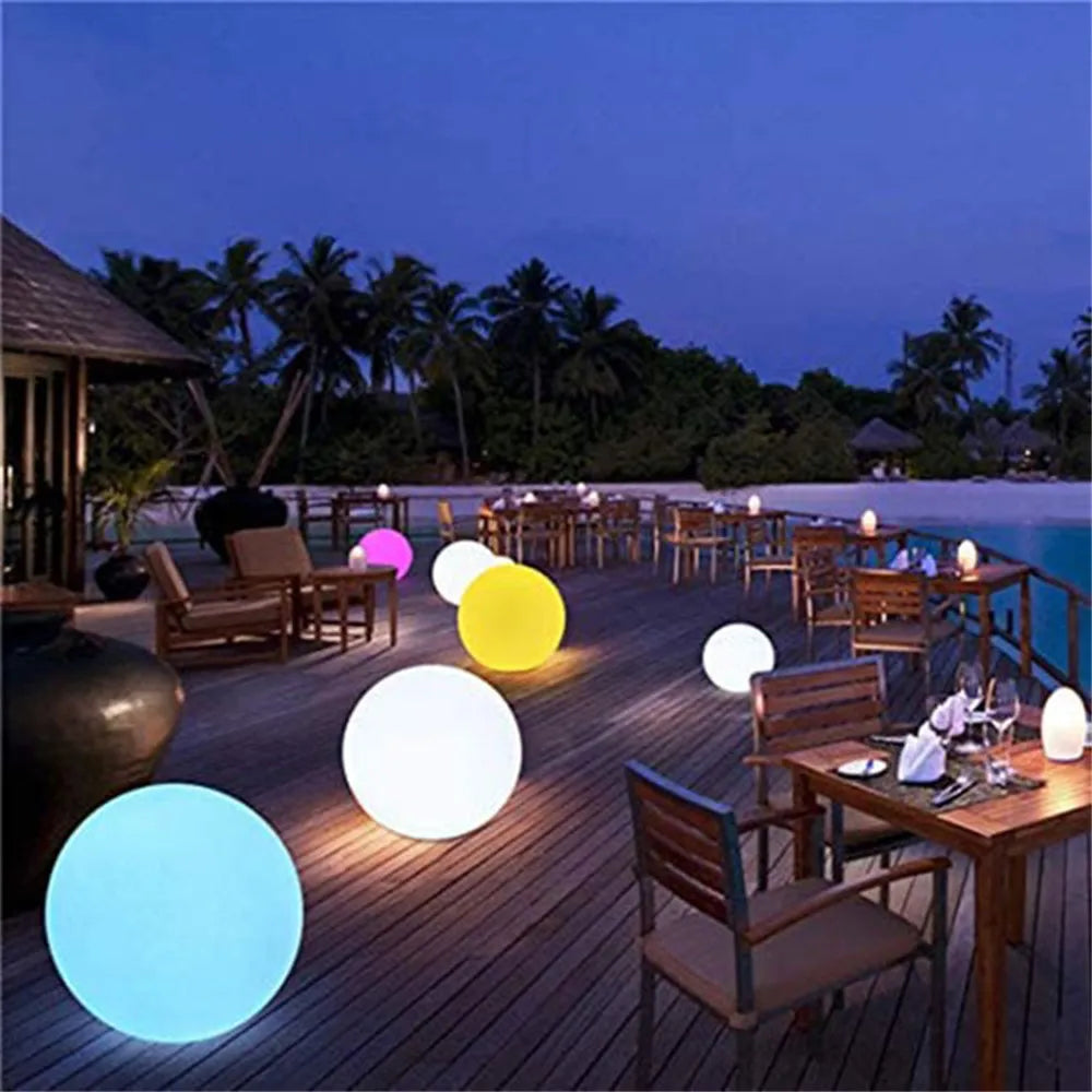 Solar Led Glow Globe Light Waterproof Floating Pool/Yard Light Inflatable Remote Color Change Lamp for Garden Yard - Buy Gifts 4 You by NX3