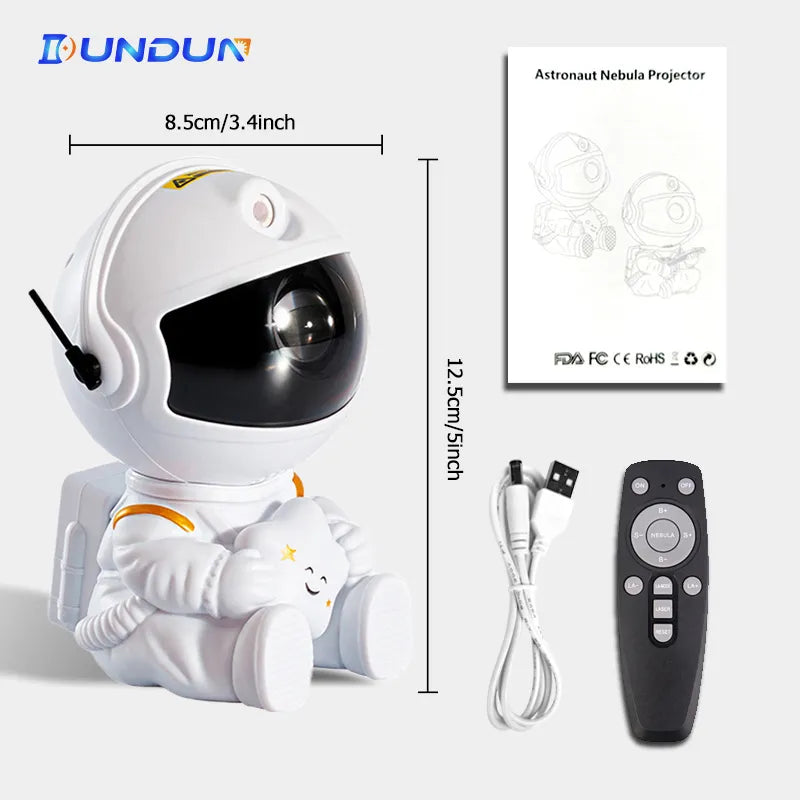 Kids Star DIY Projector Night Light with Remote Control 360 Adjustable Design Astronaut Nebula Galaxy Lighting for Children - Buy Gifts 4 You by NX3