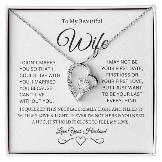 Forever Love Necklace - TO MY BEAUTIFUL WIFE