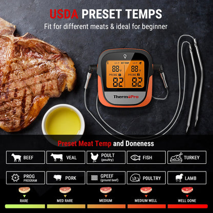 ThermoPro: Wireless Bluetooth BBQ Genius - Buy Gifts 4 You by NX3