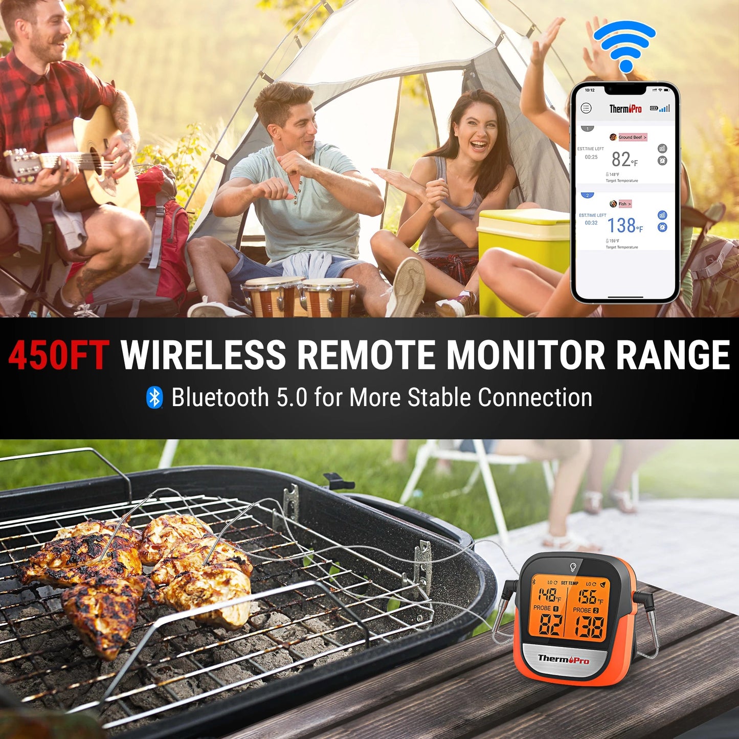 ThermoPro: Wireless Bluetooth BBQ Genius - Buy Gifts 4 You by NX3