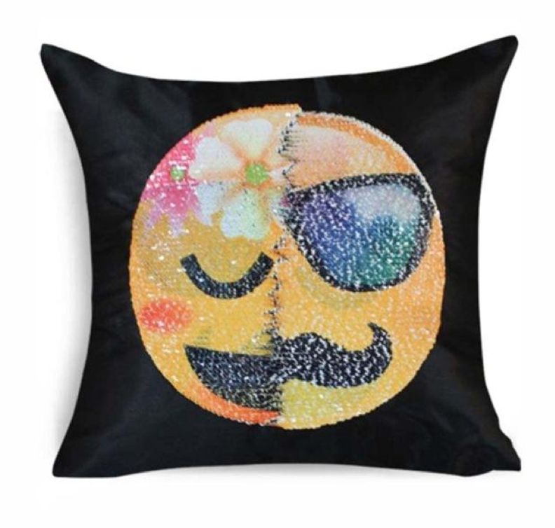 SEQUIN FACE CHANGING EMOJI PILLOW CASE - Buy Gifts 4 You by NX3