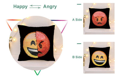 SEQUIN FACE CHANGING EMOJI PILLOW CASE - Buy Gifts 4 You by NX3